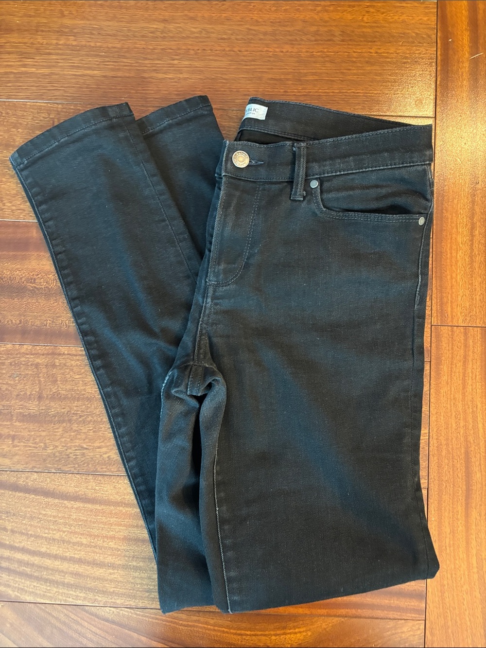Banana Republic Faded Black Women's Skinny Premium Denim